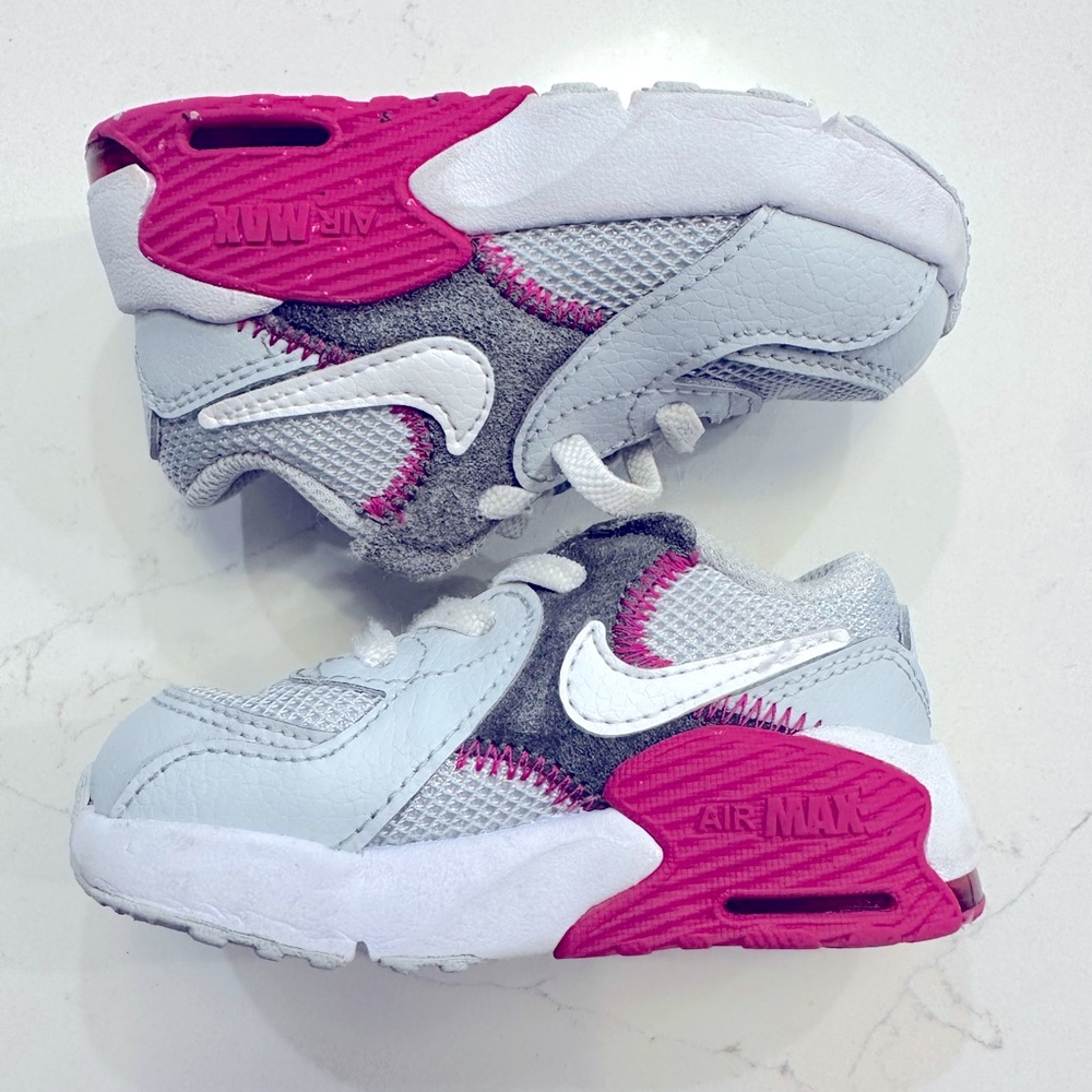 BABY AIR MAX 90 WHITE & PINK SIZE 5C